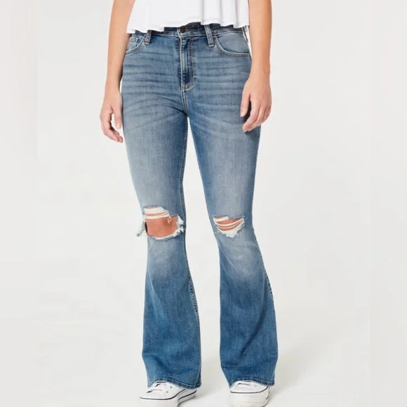 Hollister High Rise Vintage Flare Jeans - Picture 2 of 10